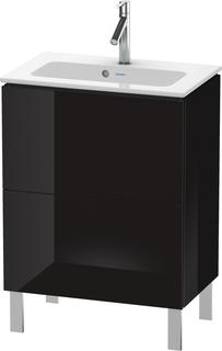 Duravit WT-Unterschrank Compact L-Cube 62x39,1cm, sw hgl, 2 Auszüge, stehend
