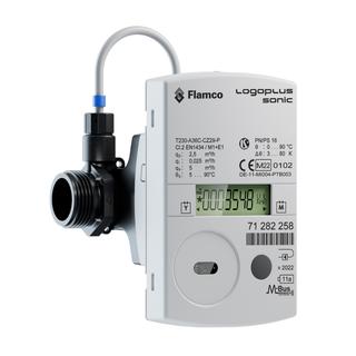 Meibes US-Wärme-/Kältez. Logo Pl Sonic Qp 0,6 m3/h, G 3/4, 110mm, Vorlauf/Rückl