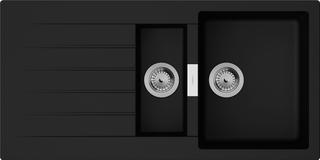 hansgrohe Einbauspüle S520 m Tropffl, 980x480mm, 2 B, graphitschw.
