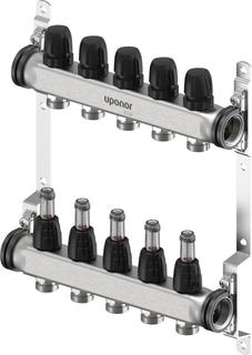 Uponor Vario S Verteilerbalken FM 5xG3/4 Euro - G1