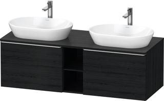 Duravit Waschtisch-Unterschrank D-Neo 140x55cm, 2 A, 1 Pl, B bs, ES geb/Ei sw
