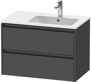 Duravit Waschtisch-Unterschrank Ketho.2 81x48x54,9cm, f WT m Beck. re, graph ma