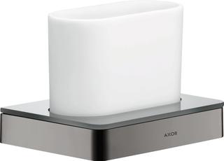 hansgrohe Zahnglas Axor universal Glas, Wandmontage, polished black chrome