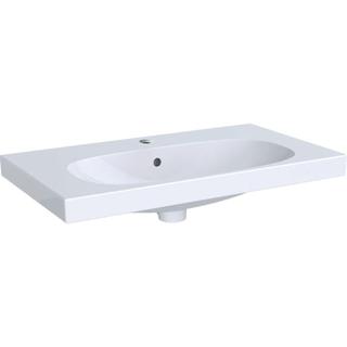 Geberit Waschtisch Acanto 75x42,2cm, m Abl, m HL, m ÜL, we. K-Tect