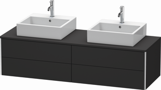 Duravit Waschtisch-Unterschrank XSquare 160x54,8x40cm, graph matt, Nussb beids.