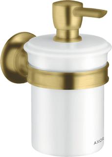 hansgrohe Lotionspender Axor Montreux Gl., Ha. Met., Wd-mont., brushed brass