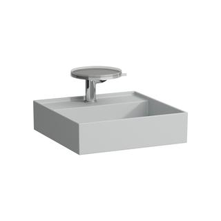 Laufen Handwaschbecken KARTELL 46x46cm, o. ÜL, ohne Hahnloch, grau matt