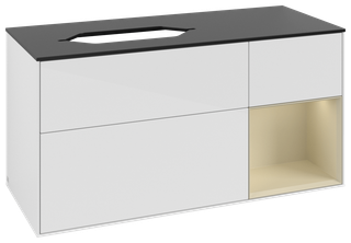 V&B Waschtisch-Unterschrank Finion 120x60 cm, Rg r si Gr m Lac, glo wh. Lac