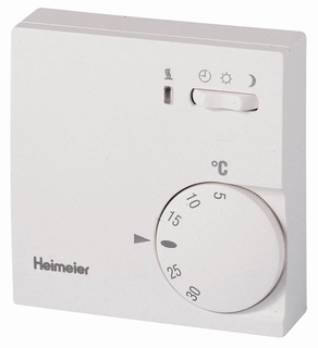 Heimeier Raumthermostat 230 V, mit Temperaturabsenkung, weiß