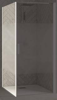 Kinedo Smart Design F120 Seitenwand tgProfil weiß Dekorglas Cosmos PF SF