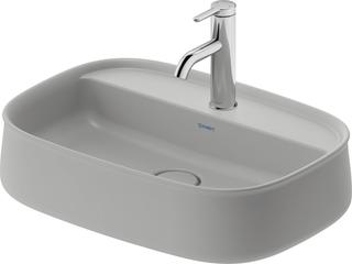 Duravit Aufsatzbecken Zencha 55x39cm, m L, HLB, o Ü, gs, gr s-matt