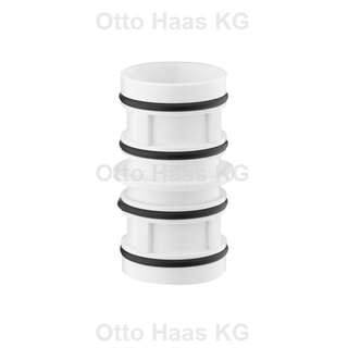 HAAS Connector für Spülrohre mit d= 44mm, weiß