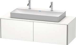 Duravit Waschtisch-Unterschrank XSquare 140x54,8x40cm, we supermatt, Ahorn links