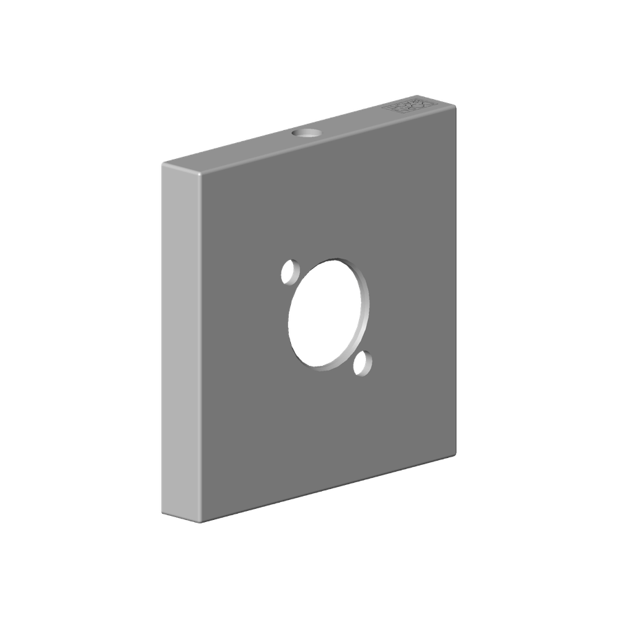 Artikelbild 1 des Artikels „DO Rosette ERSATZTEILE 092797043 60 x 60 x 9 x D 18 mm Platin gebürstet “