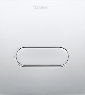 Duravit Betätigungsplatte A1 DuraSystem 13,1x15cm, Kunstst., chr hgl, für Urinal