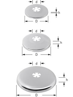 STEDO Schubrosette MS vc, d 18mm, H 45mm, D 87mm, DN 10
