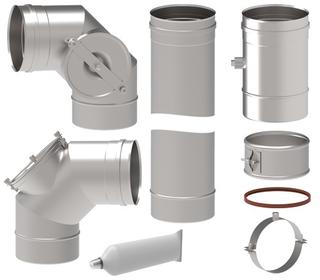 ETA Rauchrohr Anschluss-Set d= 130mm