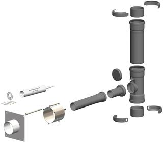 MHG Anschluss-Set DN 100, für Mehrfachbelegung, DN 60/100