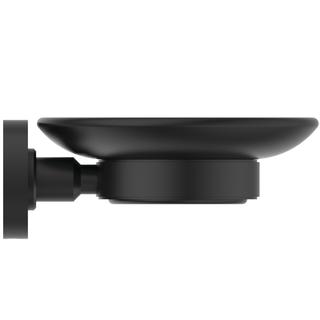 IS Seifenschale IOM schw. Gl., m Bef.-Satz, silk black