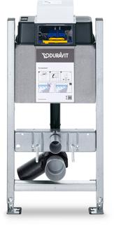 Duravit WC-Element DuraSystem 50x99cm, Basic, vormontiert, verzinkt