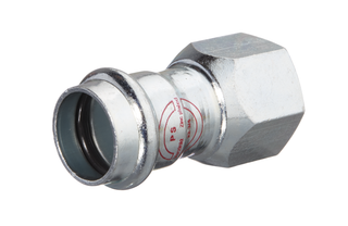 HS Übergang Press Steel V 18mmx3/4", IG, C-Stahl