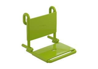 HEWI Einhängesitz 801 apfelgr., 450x354mm, m Rückenl., klappb.