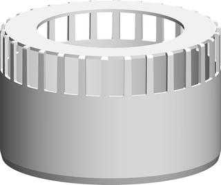 ATEC Zuluftgitter PolyTop DN 100, Polypropylen, weiß