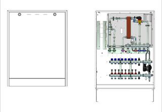 Strawa FWS Friwara WS-17-FBR-HT-CU-AP-63 11 HK, im AP-Schrank, PWÜ 17 l/min
