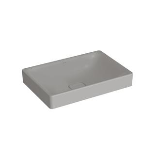 VitrA Aufsatzschale New Metropole 60x40x17cm, re, o ÜL.Schl., steingrau ma