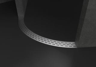 ESS Duschrinne Specials Round Flex Class r 55mm/1/4 Kr., Höhe 28mm, Bauhöhe 85mm