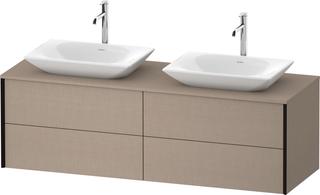 DU Konsolen-WTU wh. XViu 1600x509x550mm 4SK, TA beidseitig, Leinen, ES Ahorn re