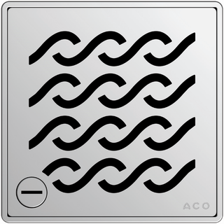 ACO Design-Rost Shower-Drain Hawaii 140x140mm, verriegelbar