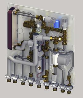 Uponor Combi Port M-Pro Wohnungsstation UFH 15 CB BP MS UL TL SS ZA 2C