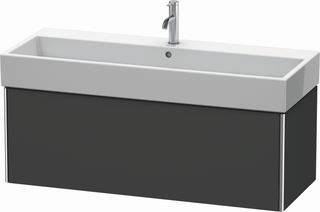 DU WTU XSquare 397x1184x460mm 1 Auszug, Graphit Matt ES Ahorn
