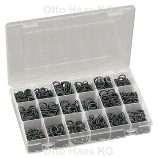 HAAS Universal-O-Ring-Box 1780 Stück, 270x180x42mm, NBR, schwarz