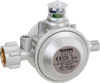 GOK Niederdruckregler Typ EN61-DS KLFxG 1/4 LH-KN, 29 mbar, 1,5 kg/h, o Ma
