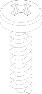 BOSCH Ersatzteil TTNR: 87377001030 Schraube 4x15 (10x)