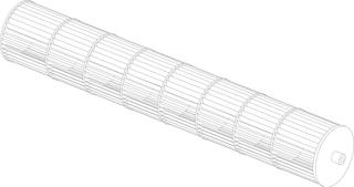 BOSCH Ersatzteil TTNR: 7739832504 Querstromrotor