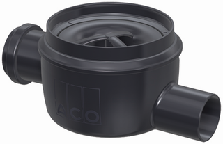 ACO Bodenablauf Easyflow Standard DN 50, waag., mit Zulauf, Kunststoff