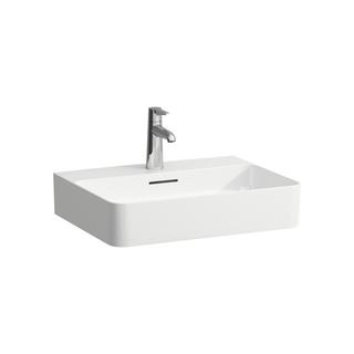 Laufen Aufsatz-Waschtisch VAL 55x42cm, Wandm., m ÜL, o. Hahnl., we. ma