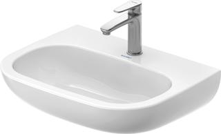Duravit Waschtisch D-Code Med 60x46cm, m Hahnl. + Hahnloch, o. ÜL, we.
