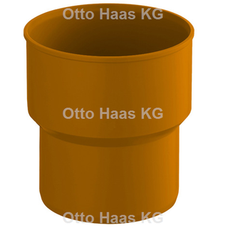 HAAS KG-Anschlussstück KGUG DN 100, orangebraun, an Gussrohr