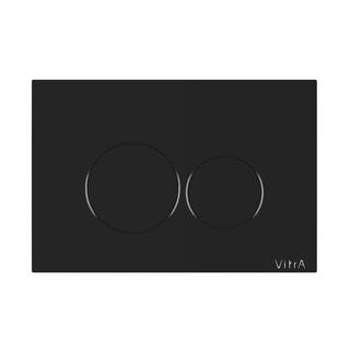 VitrA Betätigungsplatte Origin 244x9x165mm, ABS, schwarz hochlanz