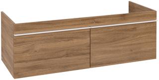 V&B Waschtisch-Unterschrank Venticello 125,3x42x50,2cm, Griff White, kansas oak