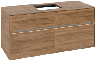 V&B Waschtischunterschrank Collaro 120x54,8x50cm, WT mi, LED 8,8 W, kansas
