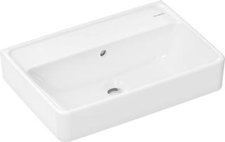 hansgrohe Waschtisch Xanuia Q 550x370mm, o. Hahnl., mit Überlauf, weiß