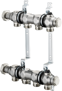 Oventrop Heizkreis-Verteiler Multidis SF 11 Kr., 590mm, flachdichtend, Edelstahl