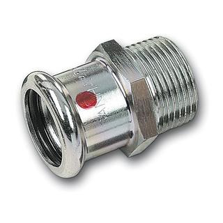 Sanha Übergangsnippel Therm 24243G 42mmx1 1/2", Innenpressende/AG