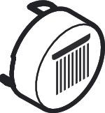 Artikelbild 2 des Artikels „hansgrohe Druckknopf f UP-THM, Ta. Kopfbr. Rain groß, schwarz Taste Kopfbrause Rain groß | schwarz“