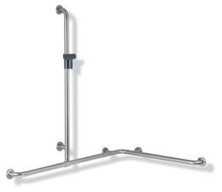 HEWI Dusch-/Wannenhandlauf 805 1250x1185x762mm, Brausehalter anthrazit
